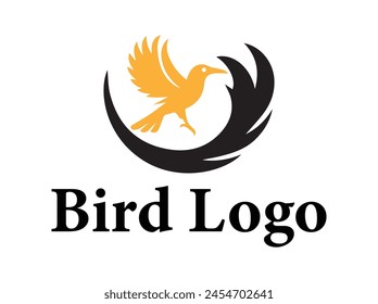 Fly bird logo Vector bird colorful logo design 