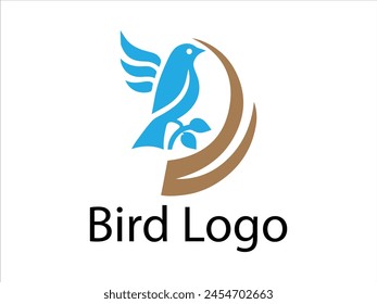 Fly bird logo Vector bird colorful logo design 