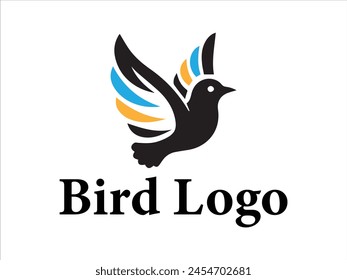 Fly bird logo Vector bird colorful logo design 