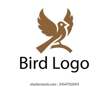 Fly bird logo Vector bird colorful logo design 