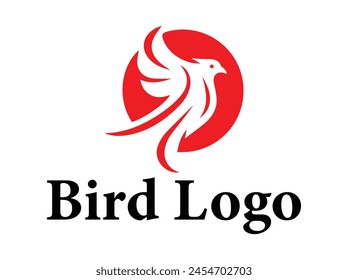 Fly bird logo Vector bird colorful logo design 