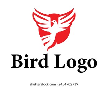 Fly bird logo Vector bird colorful logo design 