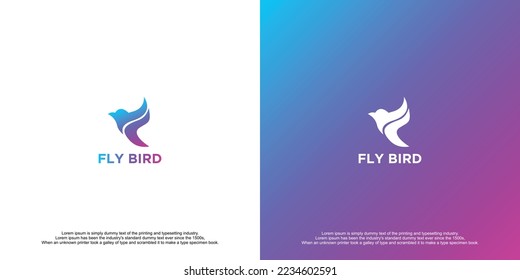 Logo-Design für die Fly-Bird-Technologie