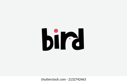 Fly bird vector logo design