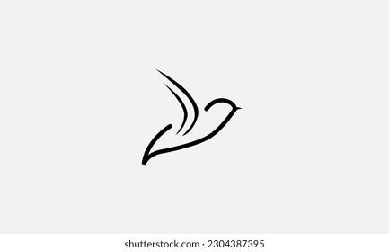 Fly Bird vector logo design