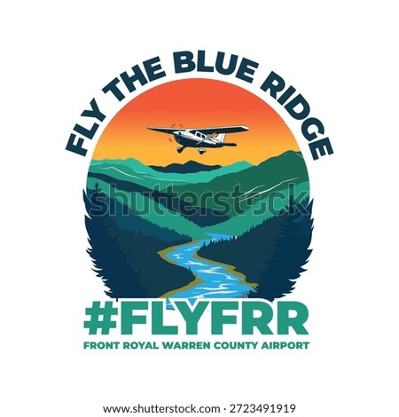 Fly The Blue Ridge Aviation t-shirt Logo