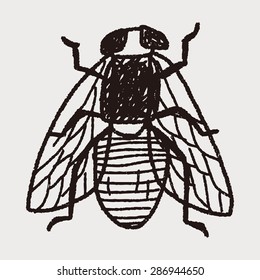 fly bug doodle