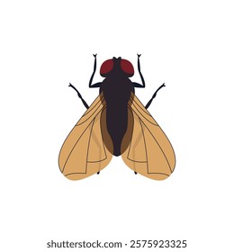 Fly bug insect vector illustration emoji