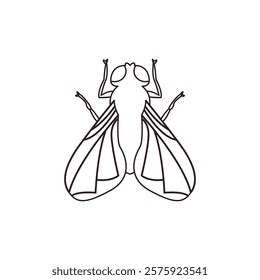 Fly bug insect vector illustration emoji