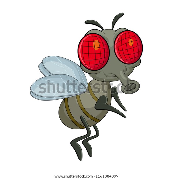 Fly Cartoon Character Vector Design Isolated Stock Vector (royalty Free 