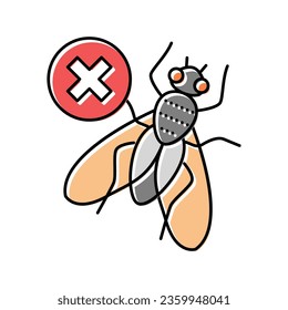 fly control color icon vector. fly control sign. isolated symbol illustration