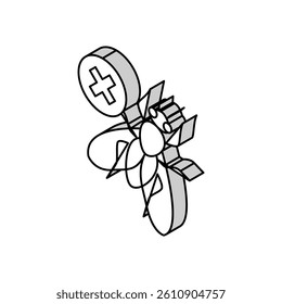 fly control isometric icon vector. fly control sign. isolated symbol illustration