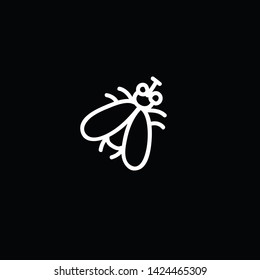 fly doodle icon, vector illustration