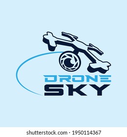 Fly Drone Design Logo für Drone Service Company.