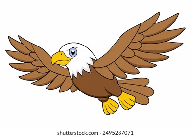 Fly Eagle Vektorgrafik Illustration 