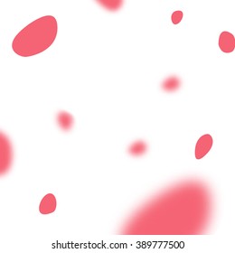 Fly falling pink red petals background. vector spring template.