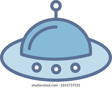 Icono de tono azul lleno de mosca