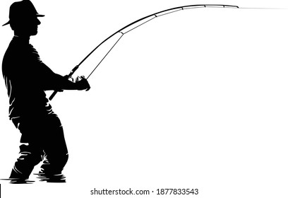 481 Fly fisherman clip art Images, Stock Photos & Vectors | Shutterstock