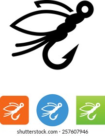 Fly Fishing Hook Icon