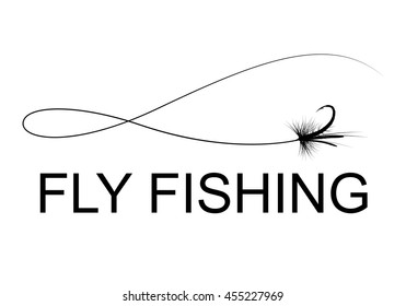 Fly Fishing Hook, Vector