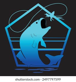 Fly Fishing at Sunset beautiful t shirt design
