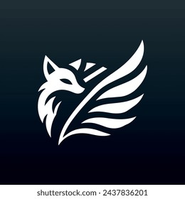 Fly Fox vector use logo t-shirt