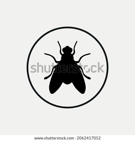 fly graphic silhouette vector illustration