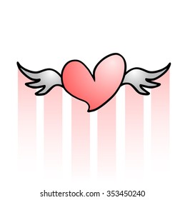 fly heart symbol