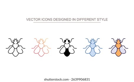 Fly icon design with white background stock illustration