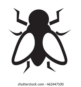 Fly icon isolated on white background
