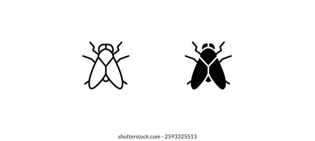 Fly icon vector, filled icon button, vector, sign, symbol, logo, illustration, editable stroke, flat design style isolated on white