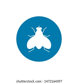 Fly icon vector, filled flat sign, solid pictogram isolated on white. Symbol, logo illustration