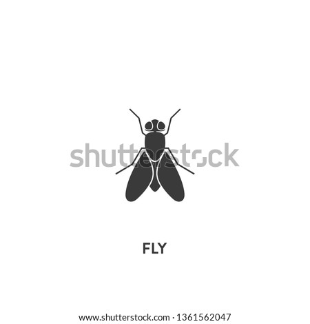fly icon vector. fly sign on white background. fly icon for web and app