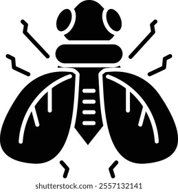 Fly icon for wildlife and nature world