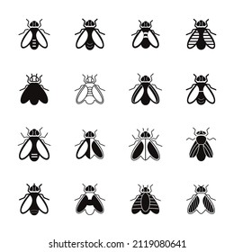 Fly  icons set . Fly   pack symbol vector elements for infographic web