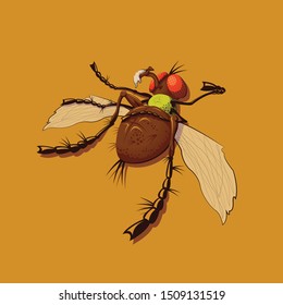 Fly Illustration Abstract  Vector Design