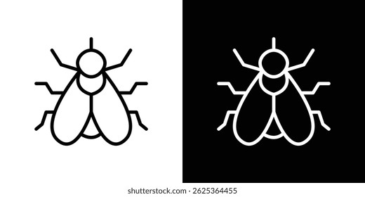 Fly insect icon concept stroke on white background