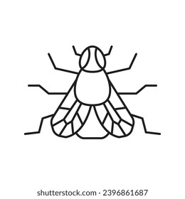 Fly insect icon design. isolated on white background. vector illustration