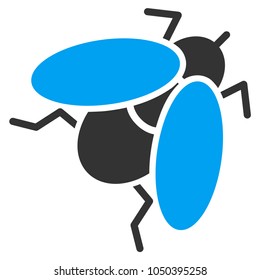 Fly Insect vector pictogram. Illustration style is a flat iconic symbol.