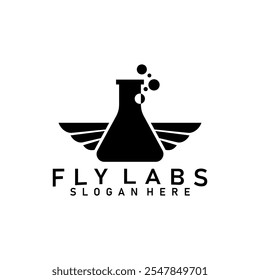 fly labs logo icon logo design vector