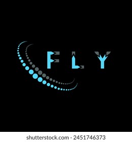 FLY letter logo abstract design. FLY unique design. FLY.
