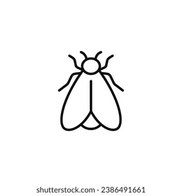Fly line icon isolated on white background