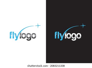 Fly logo concept suitable for travel companies