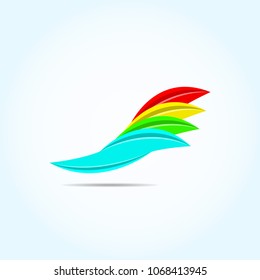 fly logo, wings logo design can be used for various business types, logo for commercial projects