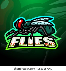 Fly mascot esport logo design