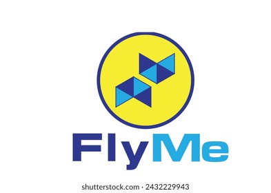 Fly me logo design template eps file