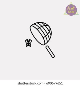 fly net line icon