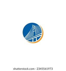 fly over logo technology design vector illustration