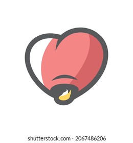 Fly paper Lantern Vector icon Cartoon illustration