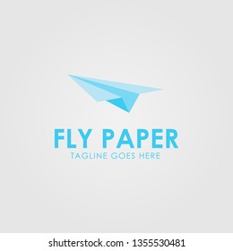 Fly Paper Logo Template Design